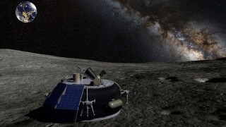 A piece of equipment for mining the moon