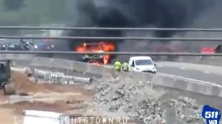 car fire