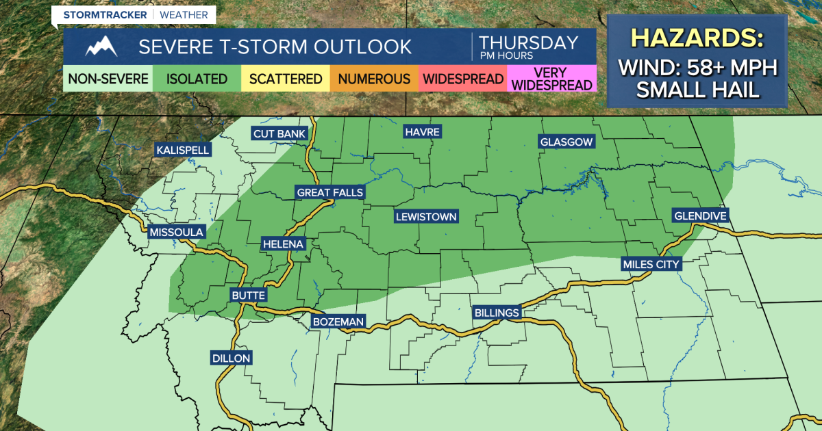 Cloudier with scattered showers and thunderstorms on Thursday