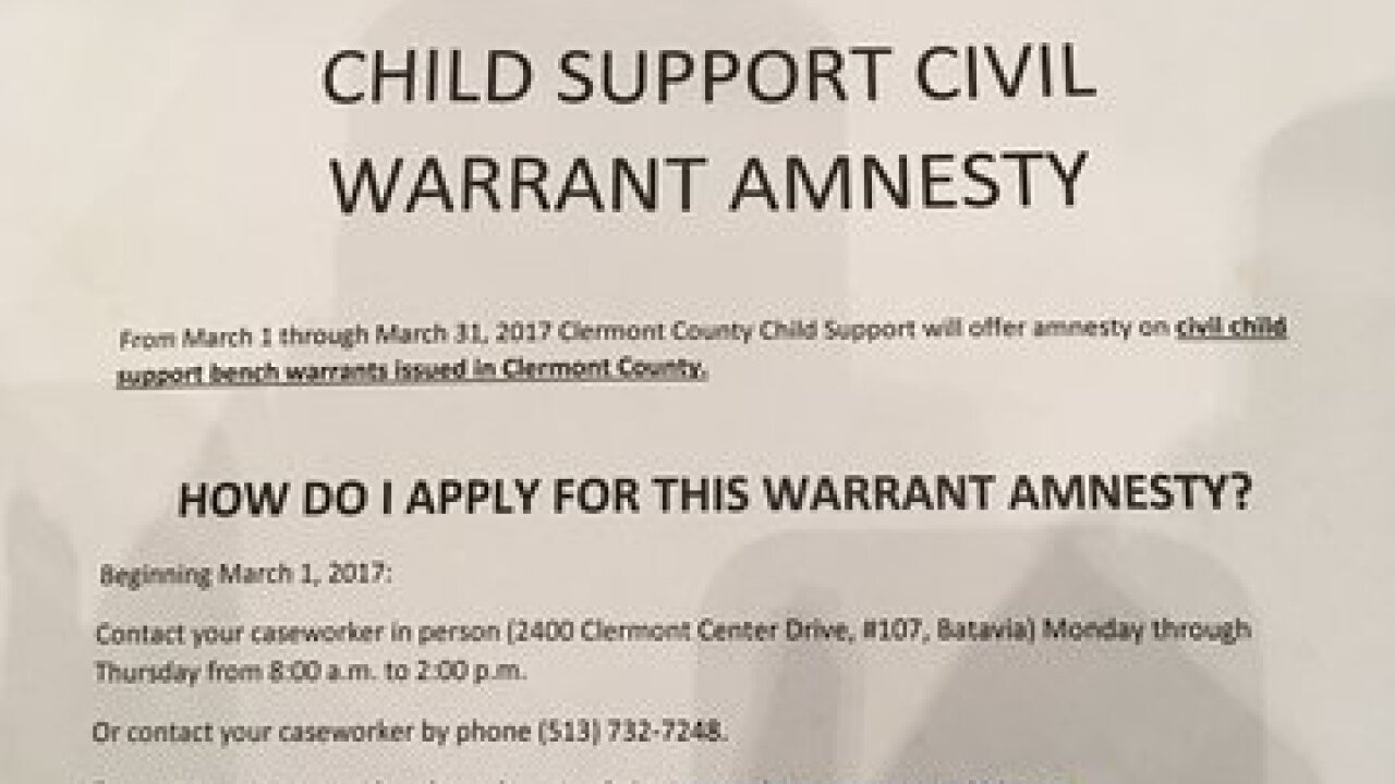 Clermont County Offers Amnesty For Parents With Child Support Warrants