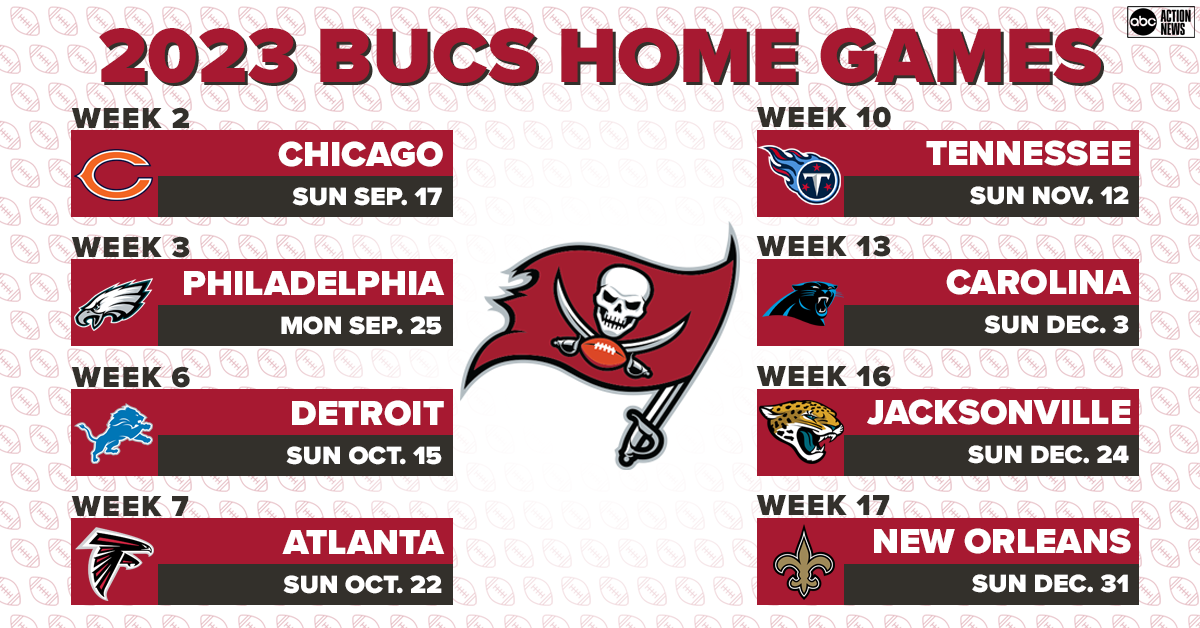 Tampa Bay Buccaneers release 2023 season schedule