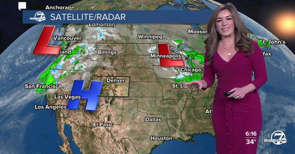 Mostly sunny, upper 50s on tap Thursday in Denver metro