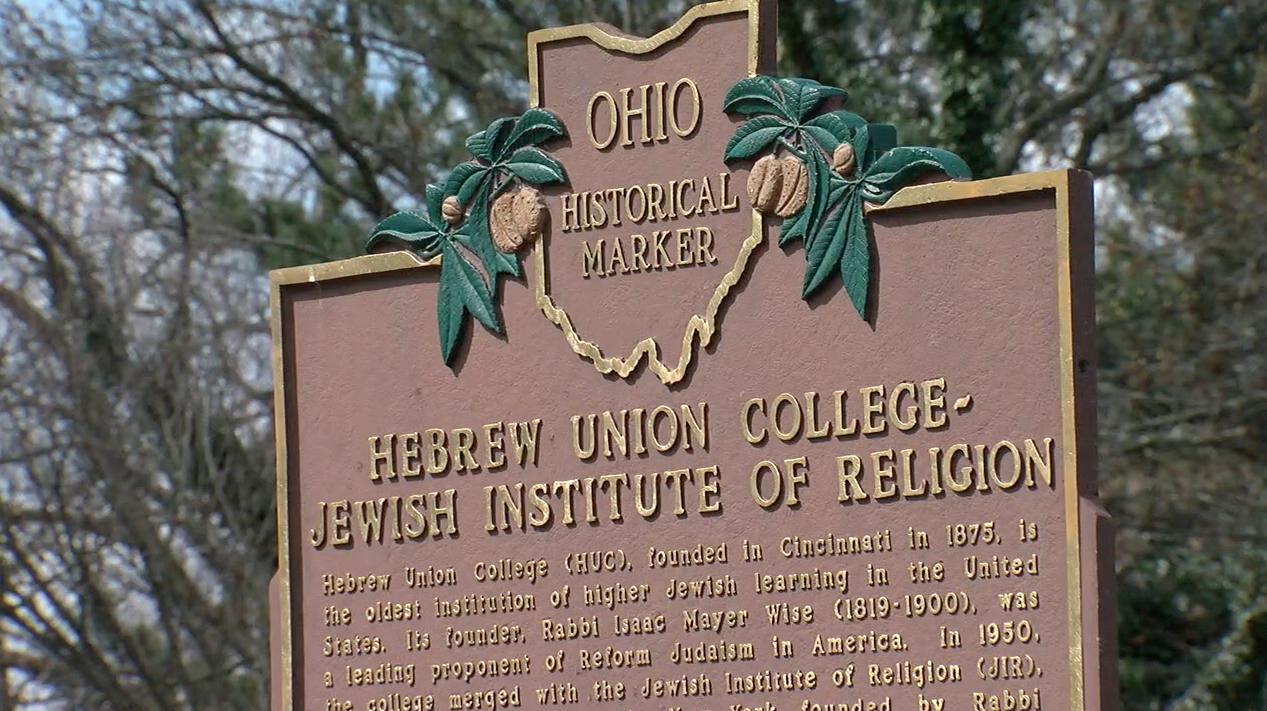 Ohio historical marker for Hebrew Union College