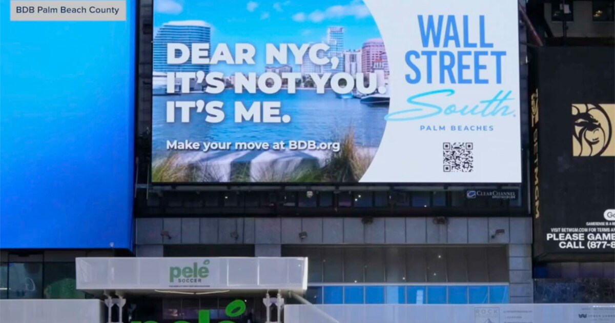 Palm Beach County takes 'Wall Street South' pitch to New York City