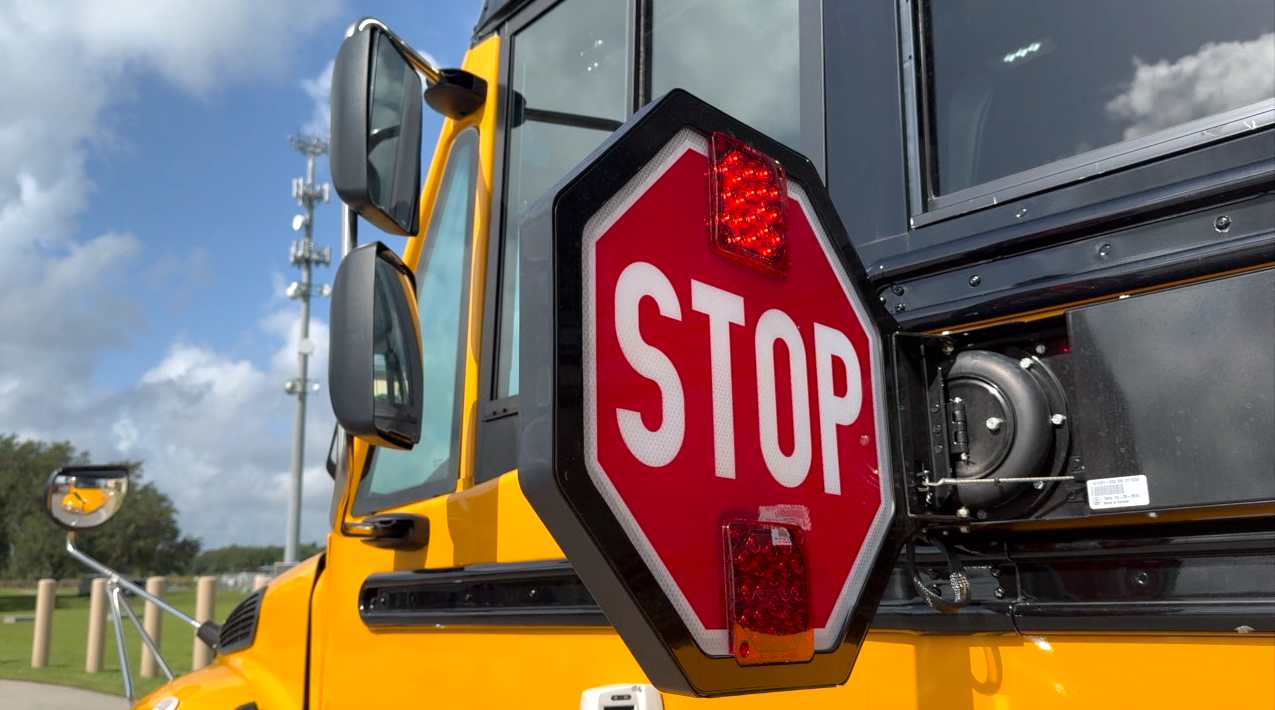 School bus stop arm
