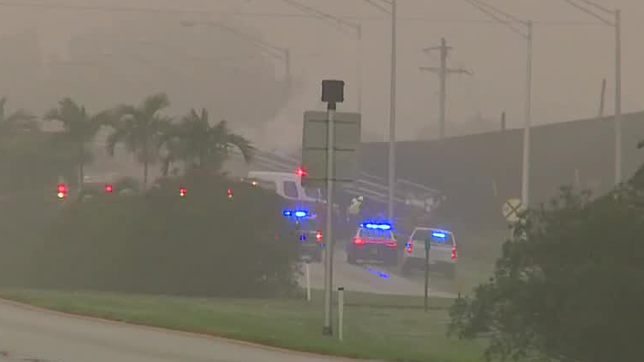 train vs truck fog