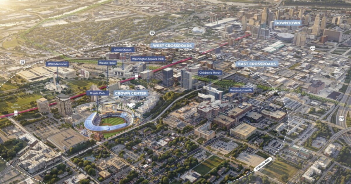 WATCH | Royals hold reveal for new downtown Kansas City ballpark