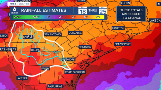 Rainfall estimates May 18-25, 2026