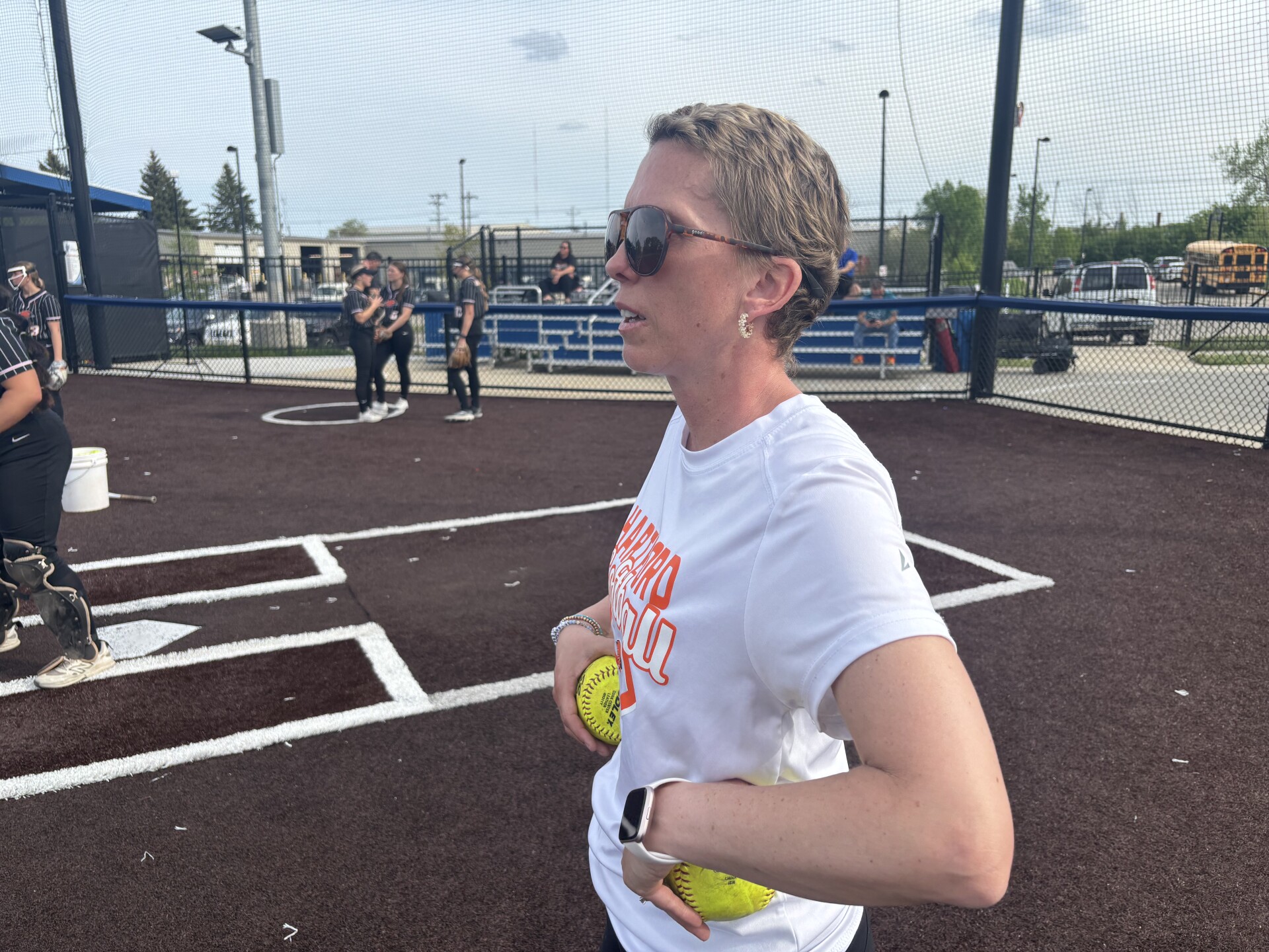 Emily Martin is a co head coach for the Hartford Union High School varsity softball team living with Ovarian Cancer