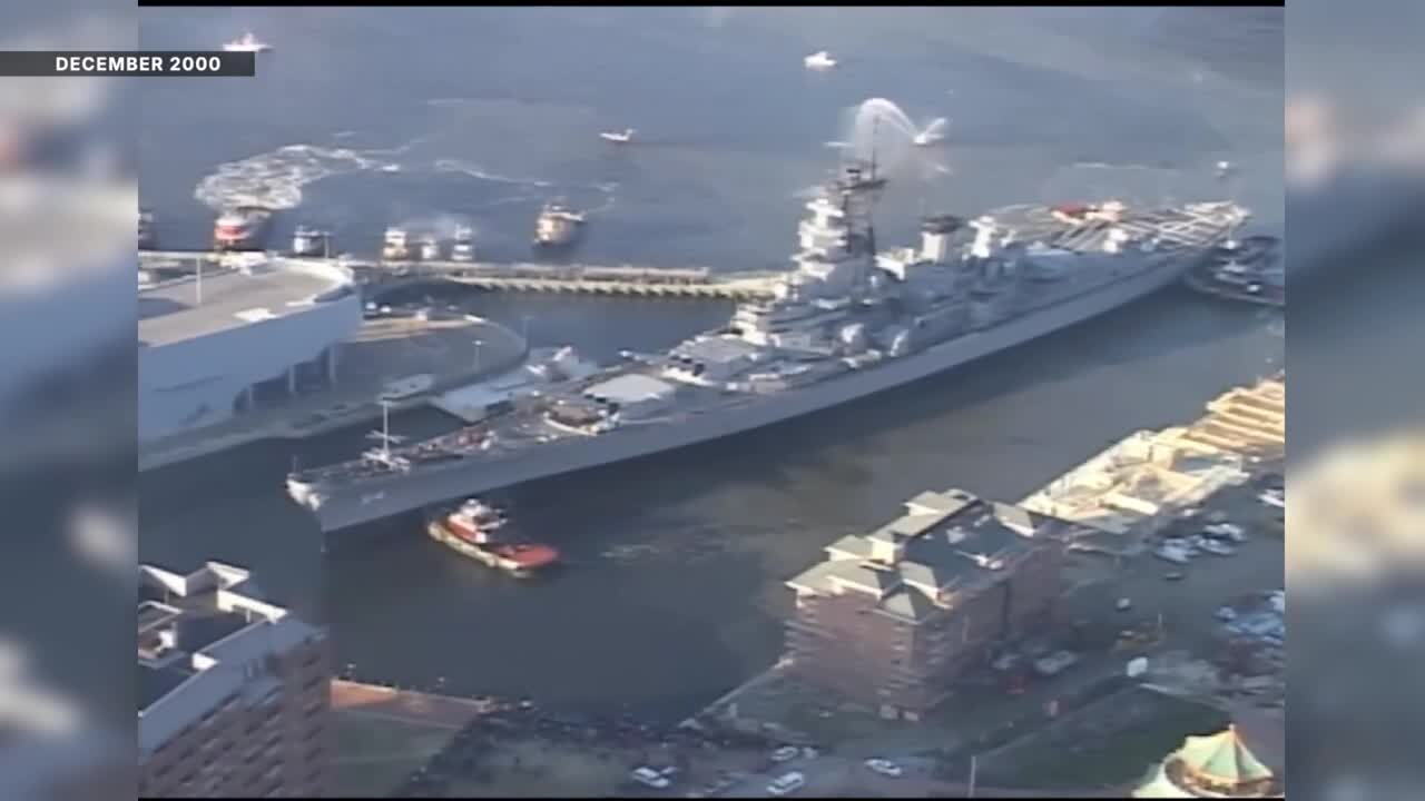 Battleship Wisconsin moves for first time in nearly 26 years