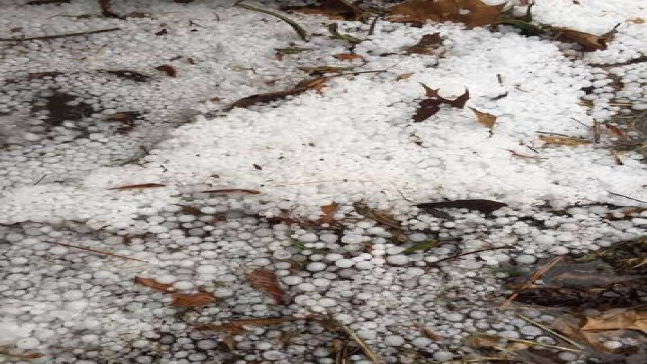PHOTOS: Hail and rainbows