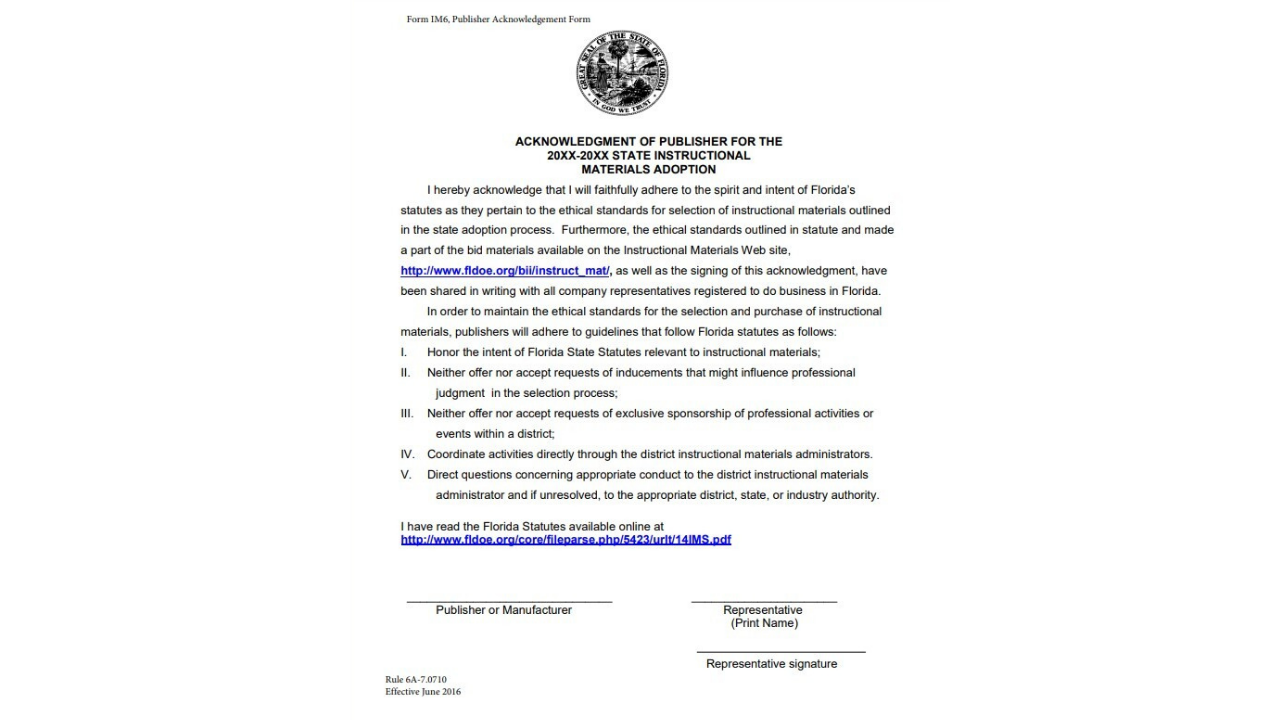 Publisher acknowledgement Florida Department of Education.png