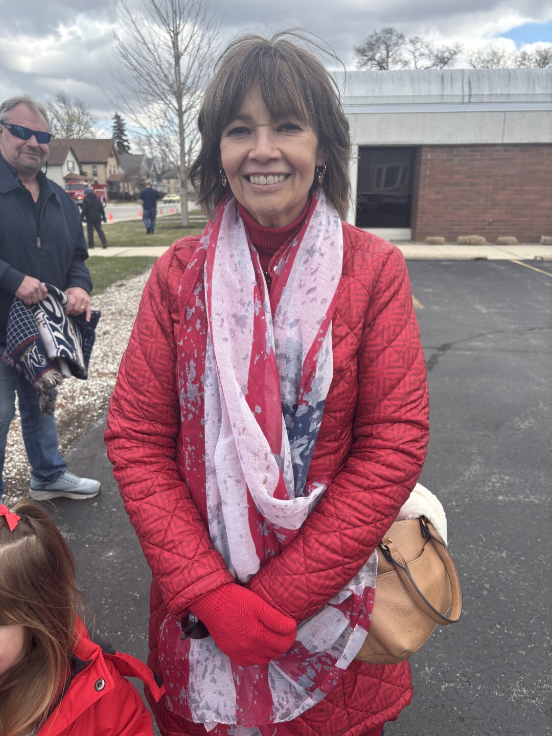 Alexandra Broeske came to watch the parade celebrating Jordan Stolz in Kewaskum
