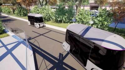 A California-based autonomous transit company is proposing an elevated network of self-driving vehicles that would connect downtown West Palm Beach to the airport.