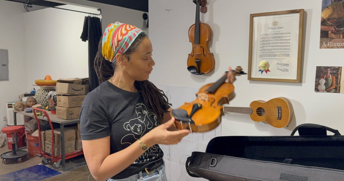 Nashville woman makes history as first recorded Black female violin maker ...