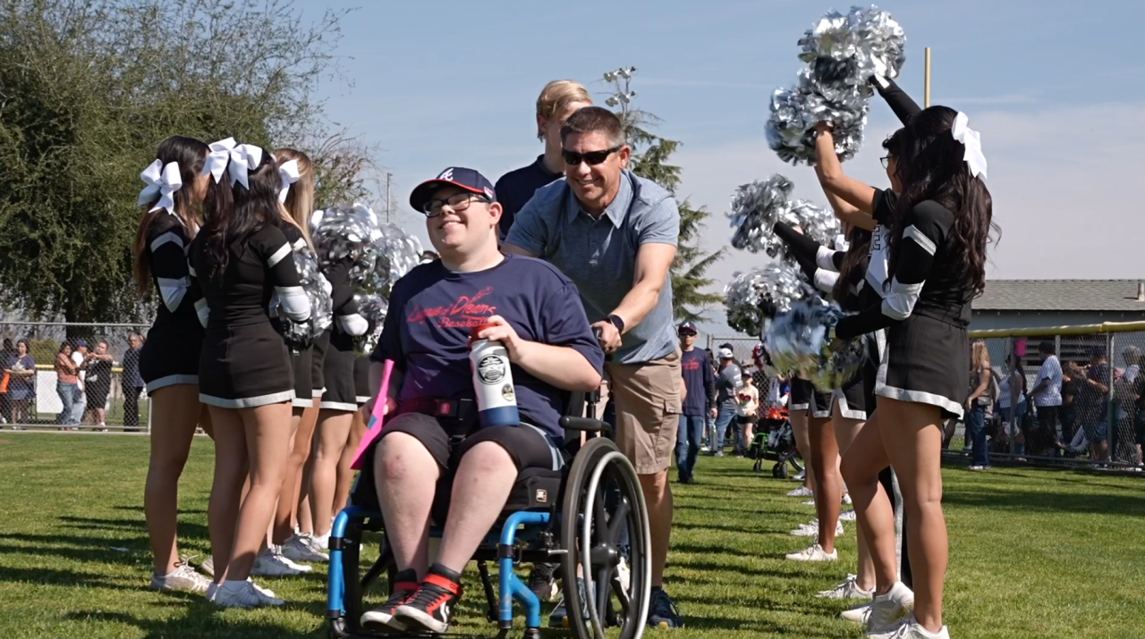 One of the many smiling faces at Opening Day