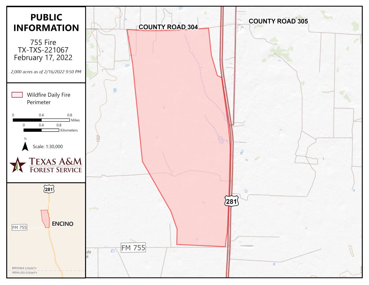 Fire Chart in Jim Wells