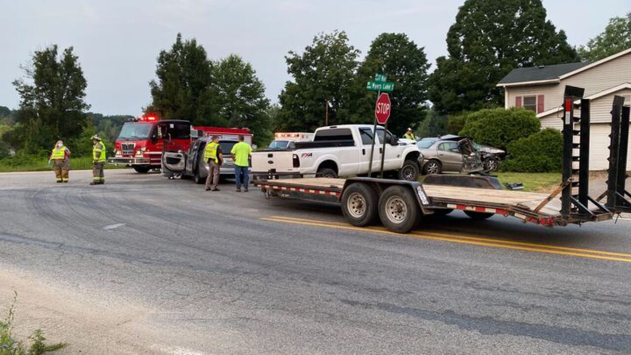 17 Mile and Myers Lake crash in northern Kent County 8/4/21