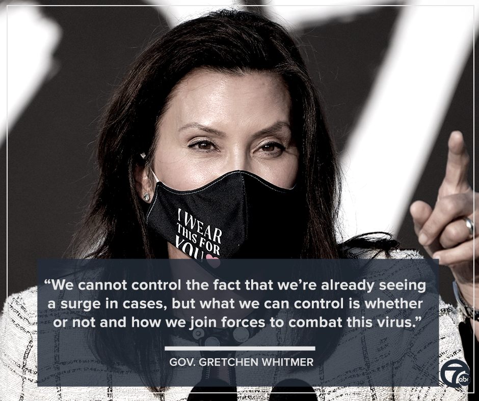 Governor Whitmer announces COVID-19 restrictions