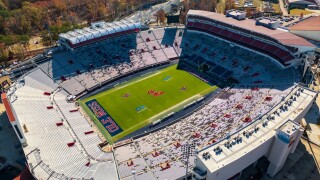 Vaught Hemingway Stadium on the Ole Miss Campus.