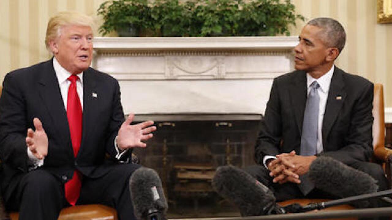 Obama set to meet with Trump in Oval Office