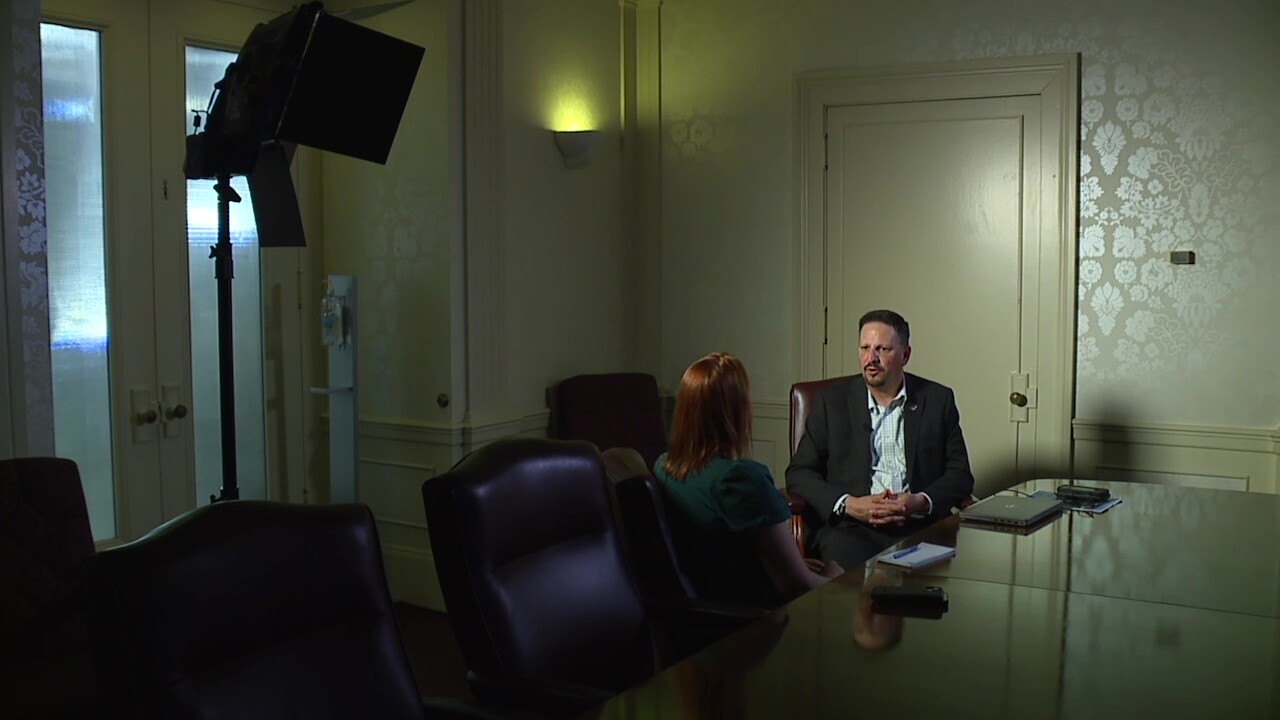 Jeff Epstein, the city's chief of integrated development, talks to News 5 reporter Michelle Jarboe at City Hall.