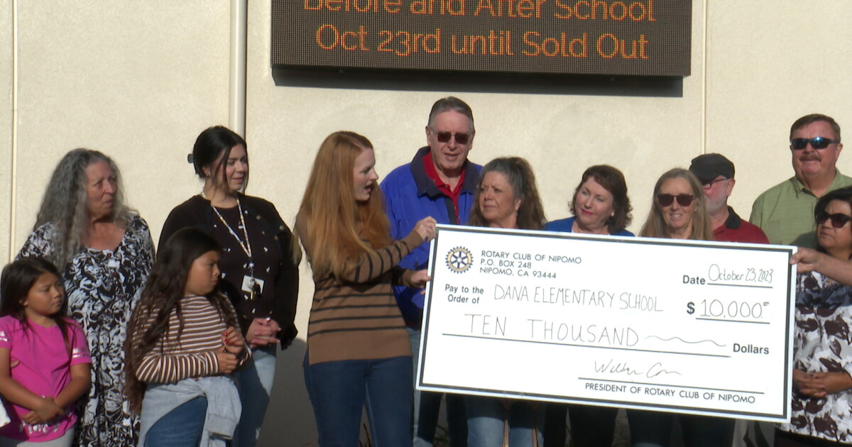 Rotary Club of Nipomo funds $10K electronic welcome sign for local school - Vimarsana News