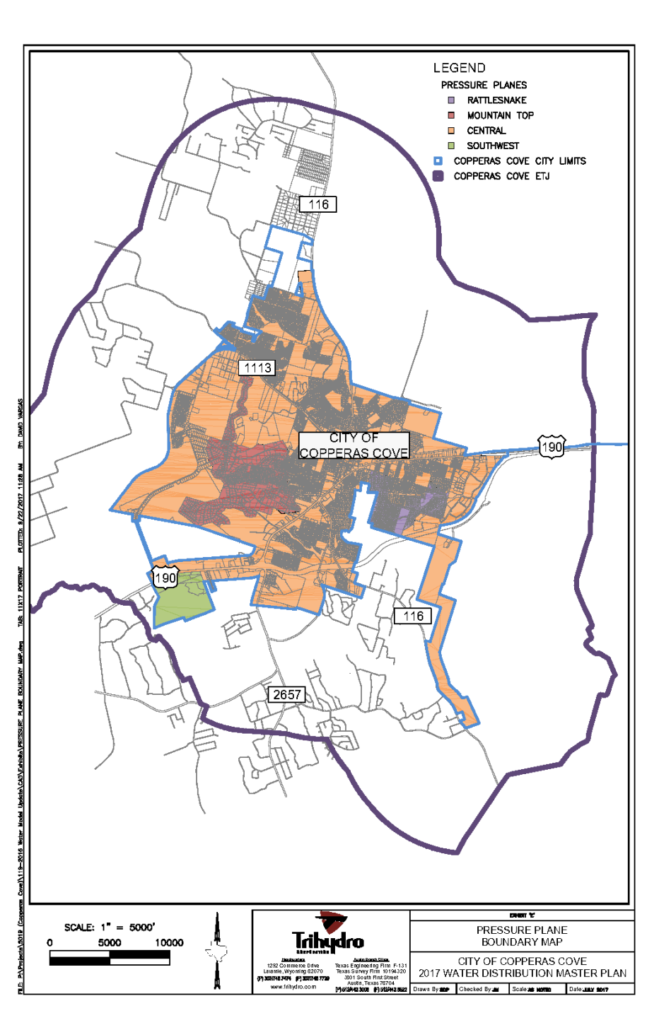 COPPERAS COVE OUTAGE MAP