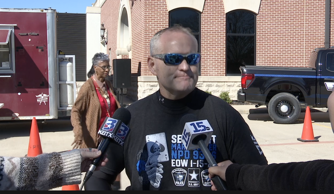 Neighbors come together to honor fallen police sergeant Mark Butler with barbecue fundraiser