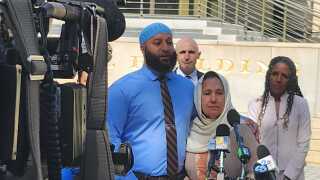 Adnan Syed in front of Md. Supreme Court