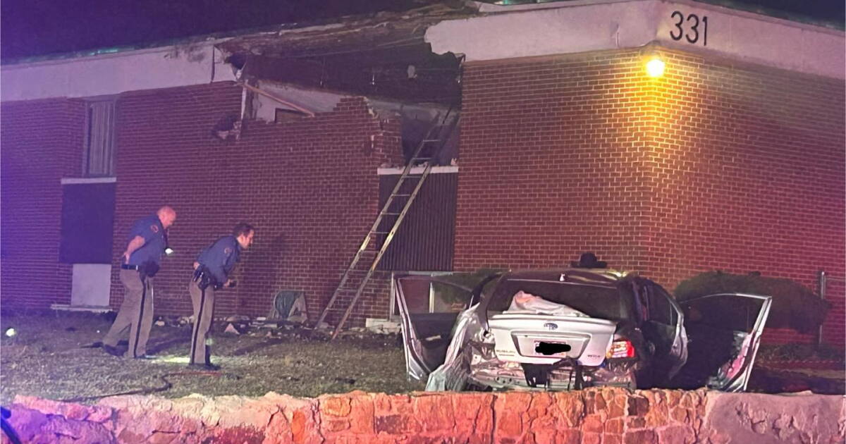 Two transported to the hospital after crashing into second floor of ...