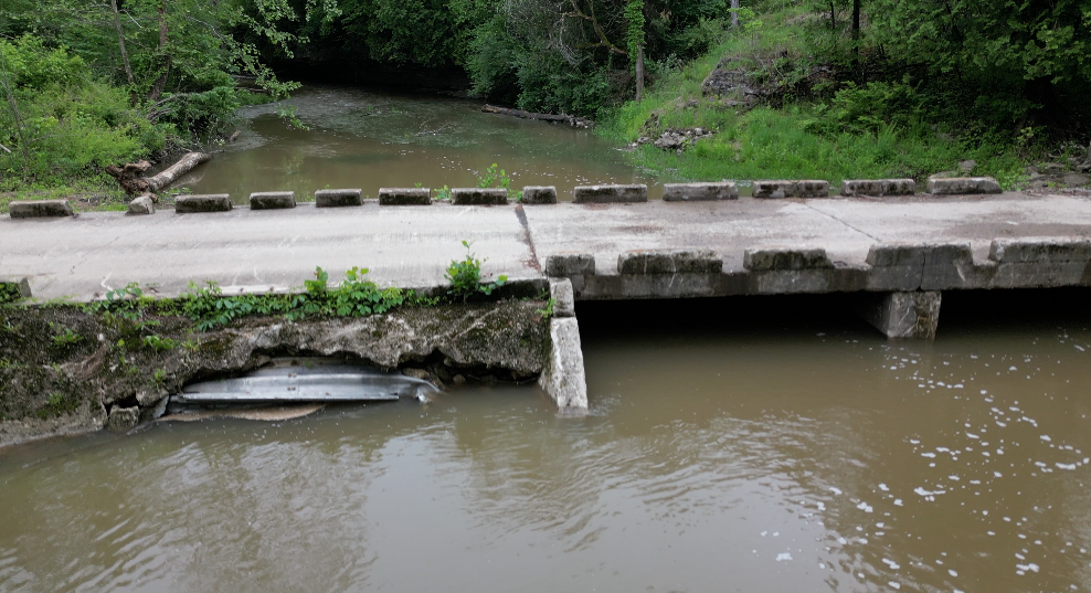 The Coffee Hollow Road bridge is the only access for residents who live up the hill from Scioto Brush Creek near Peebles.