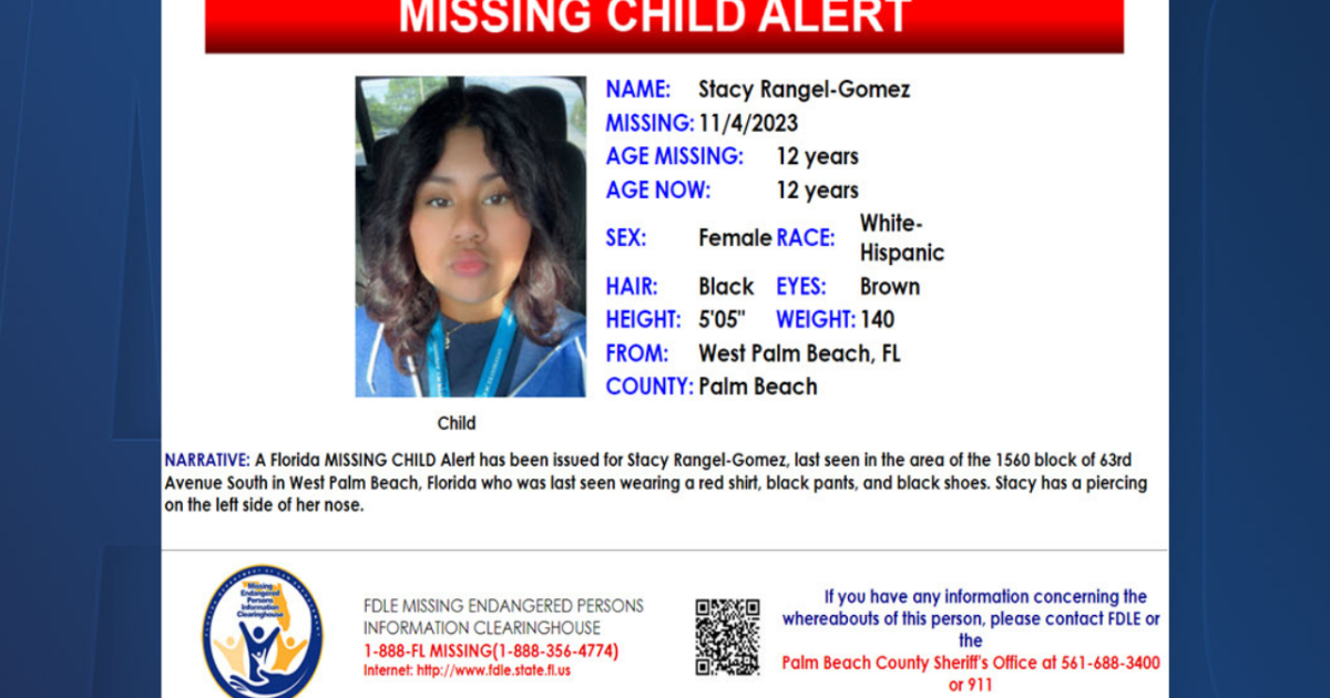Missing Child Alert issued for 12-year-old girl last seen in West Palm Beach - Vimarsana News