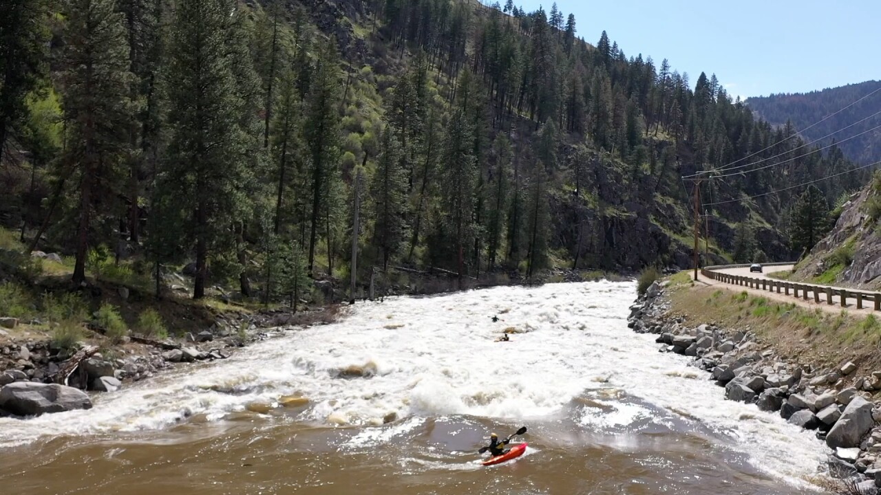 The South Fork of the Payette during spring run-off in 2023