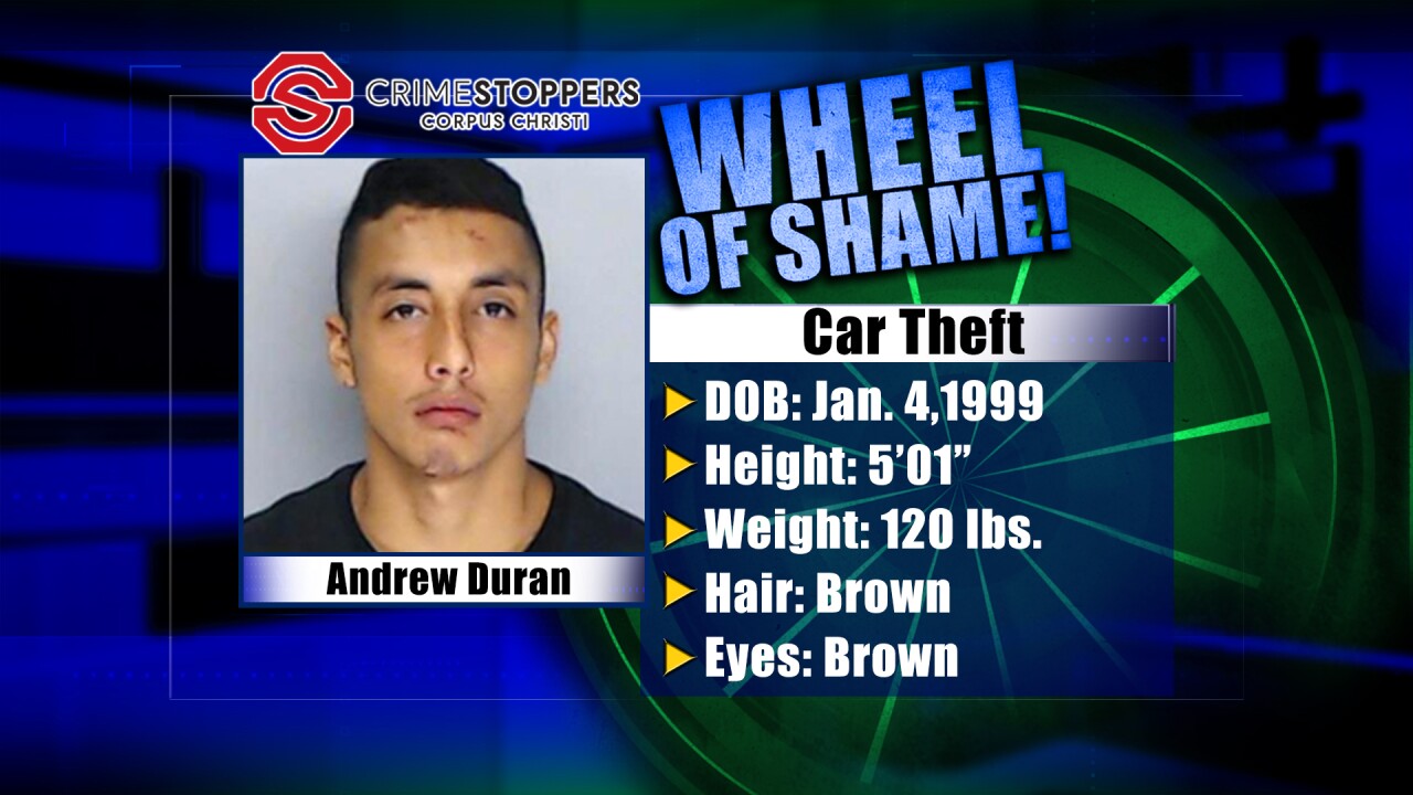 Wheel Of Shame Fugitive: Andrew Duran