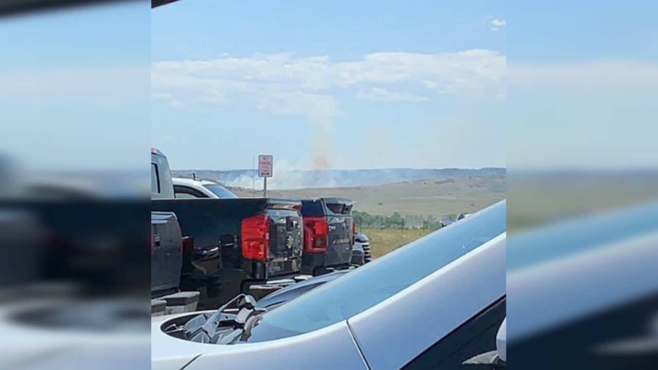 Picture of fire at Fort Carson training range from Jennifer Wright. (via Facebook)