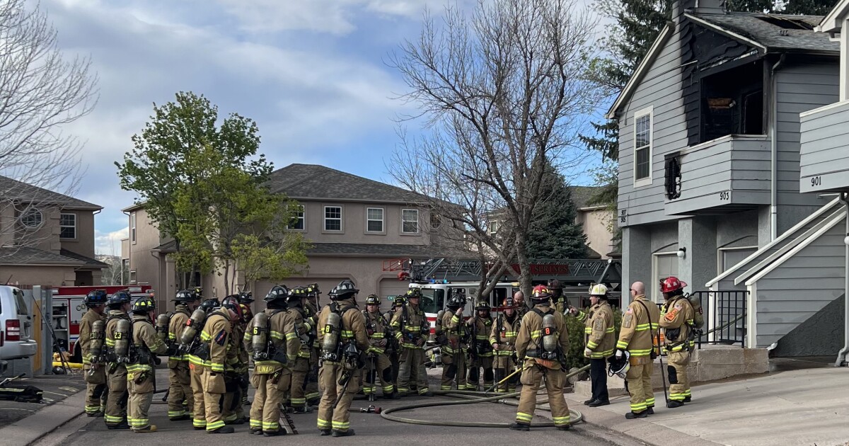 Colorado Springs Fire Department contain townhome fire