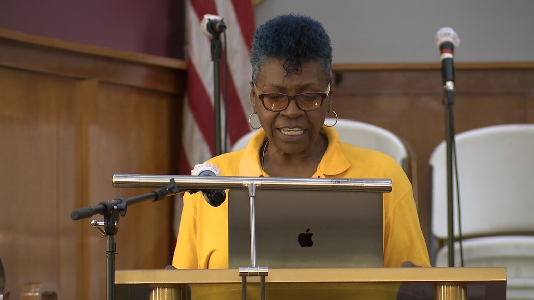 livingston speaks at church.jpg