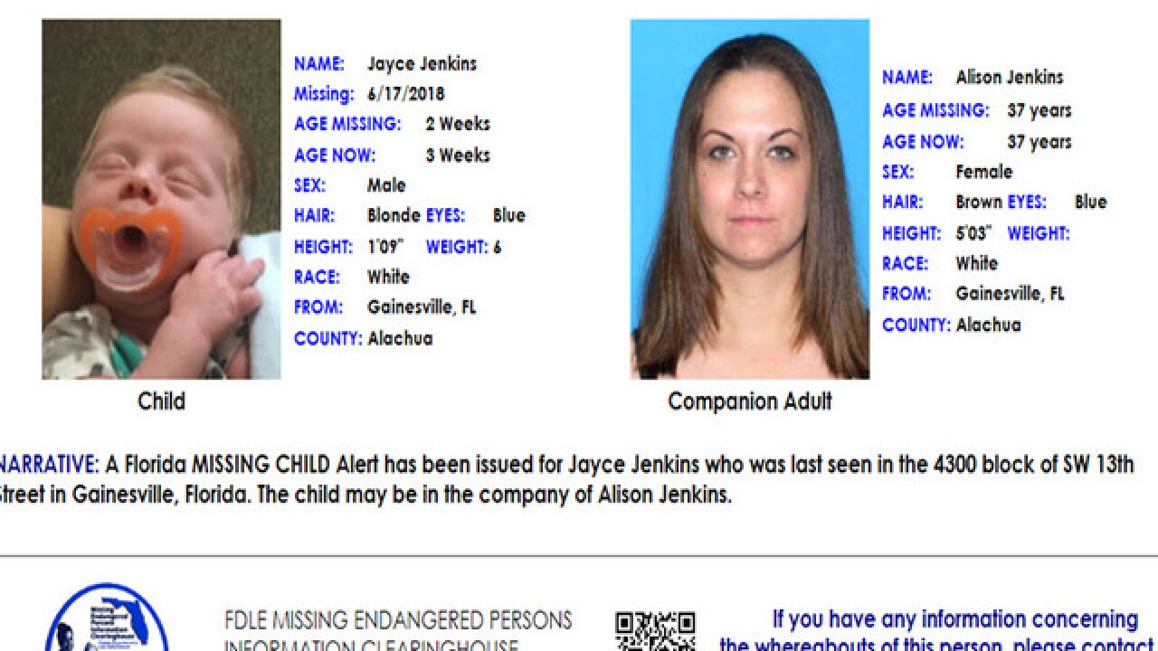 Florida Missing Child Alert Cancelled After 3 Week Old Baby