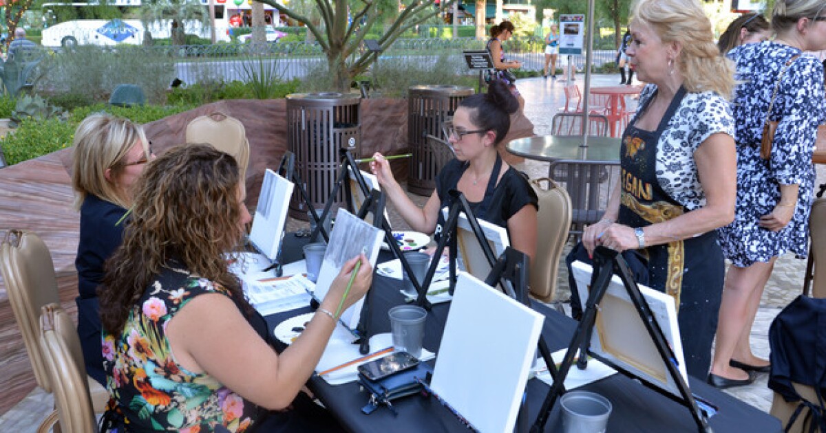 Painting parties popular in Las Vegas valley