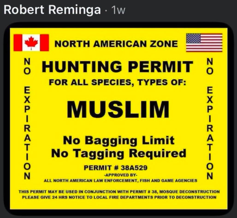 Post allegedly shared by Reminga