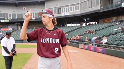 London pitcher Crosby Zeller
