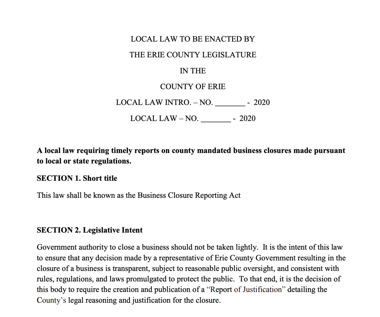 legislation