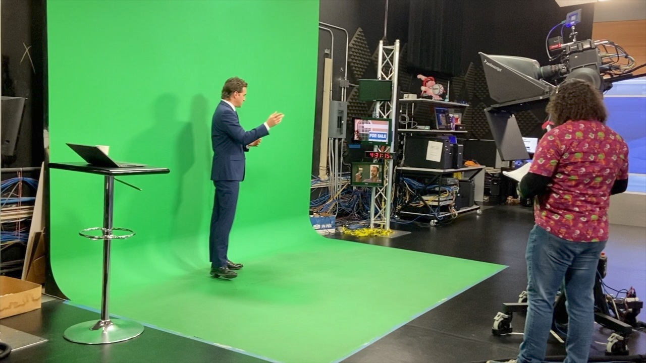 News Literacy green screen studio.png