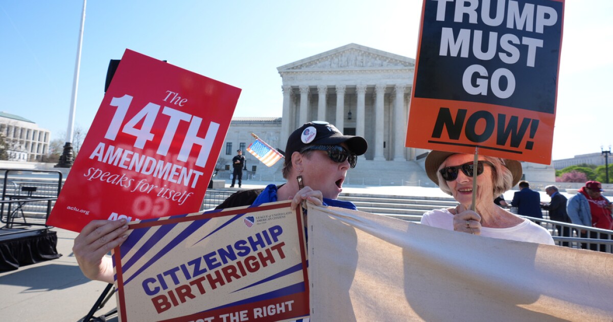 Supreme Court justices appear skeptical of Trump birthright citizenship order