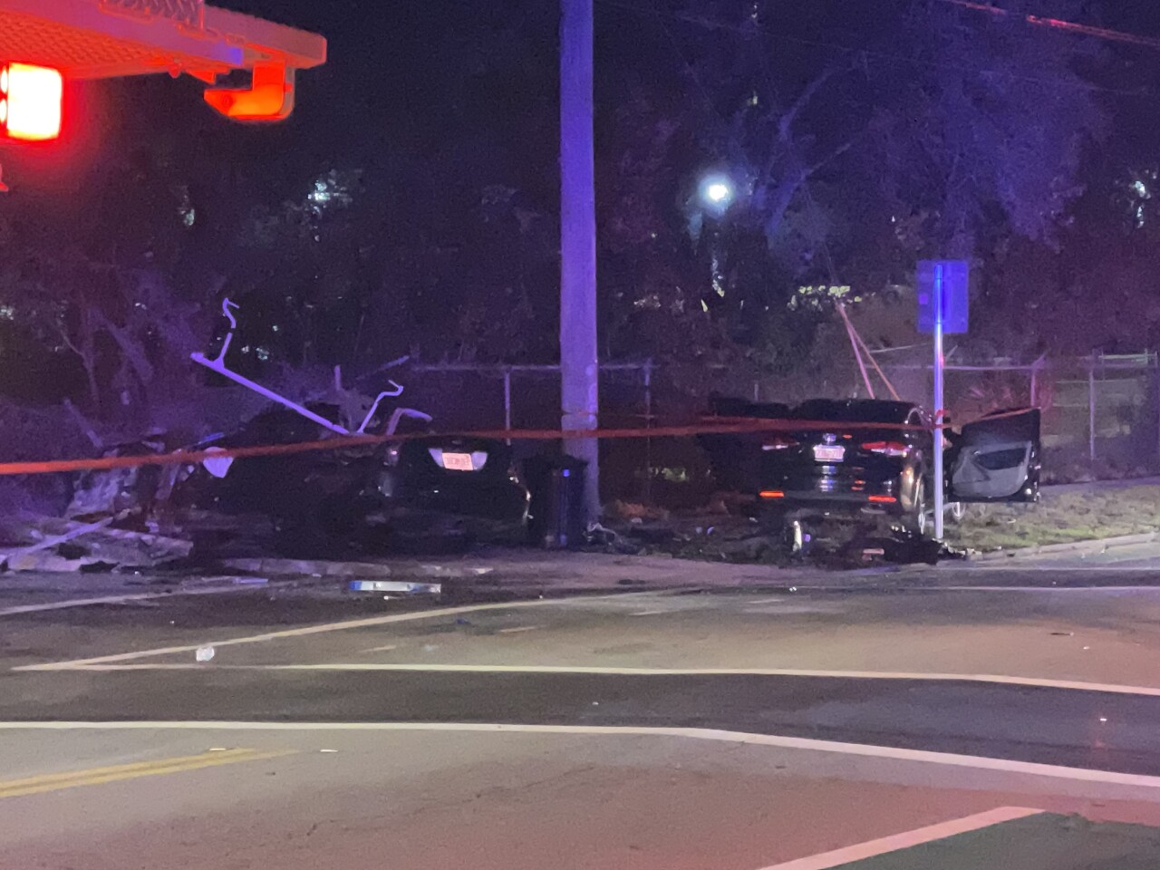 West Palm Beach car fire.