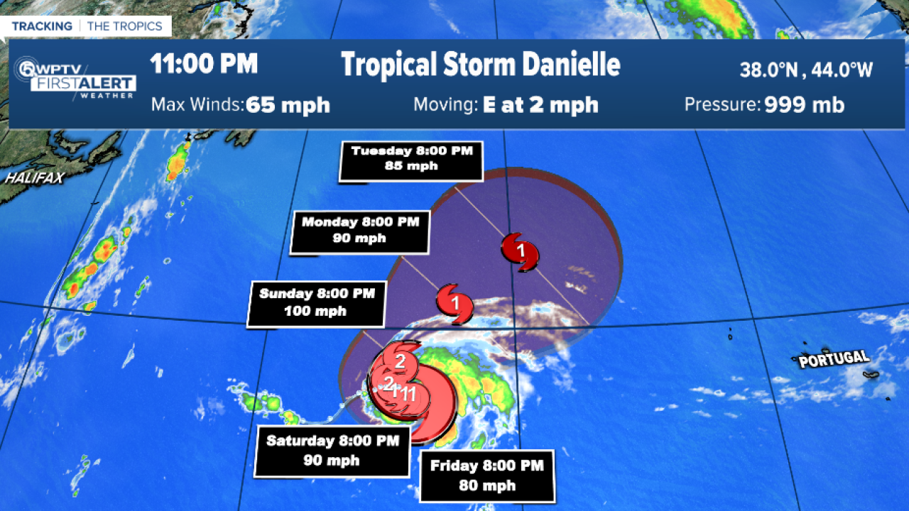 Tropical Storm Danielle