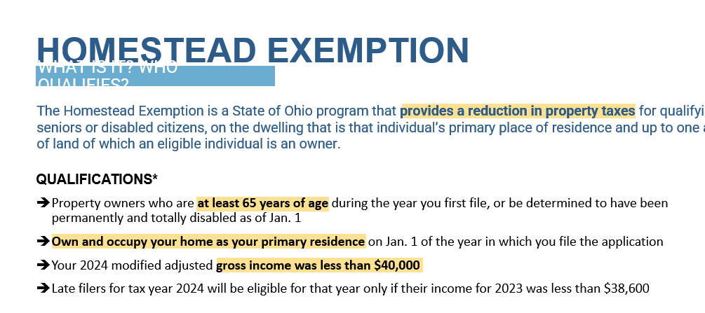 Homestead Exemption Explainer