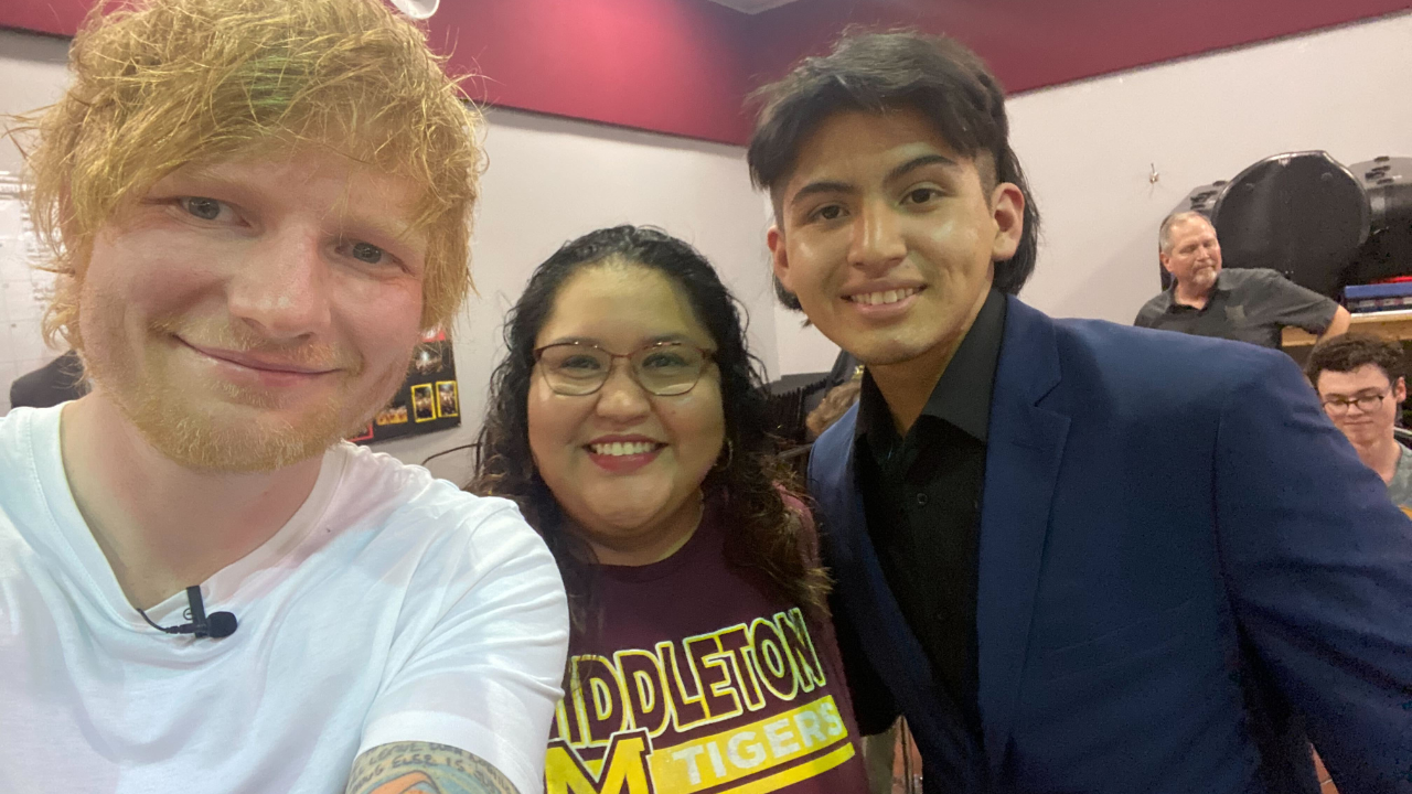 Ed Sheeran visits Tampa high schoolers, gifts them guitars and concert tickets