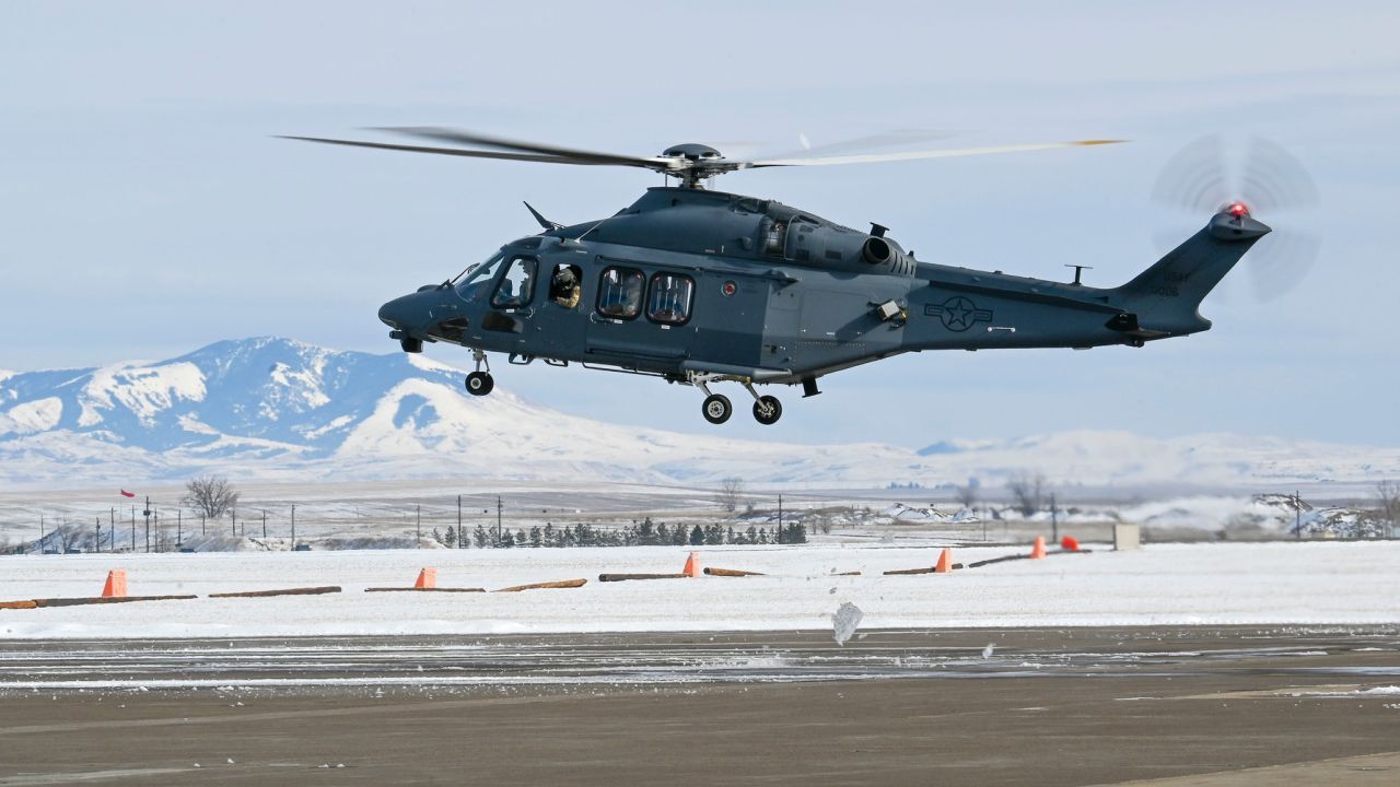 Grey Wolf Helicopter at Malmstrom Air Force Base
